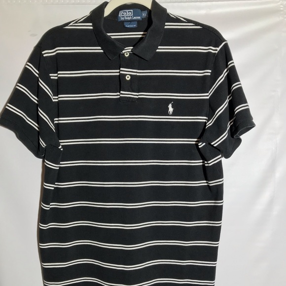black and white ralph lauren polo shirt